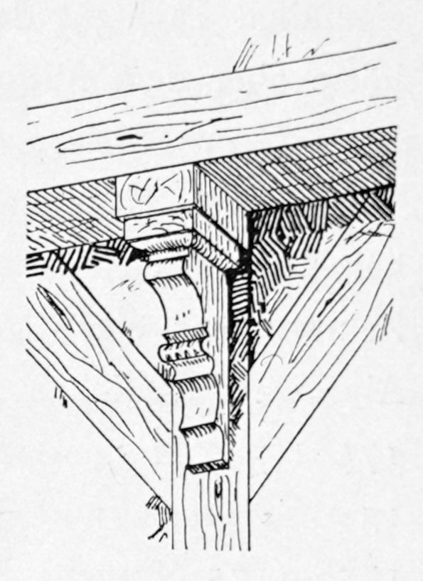 Abbildung 154. Dielmissen, Knagge vom Haus Nr. 21.